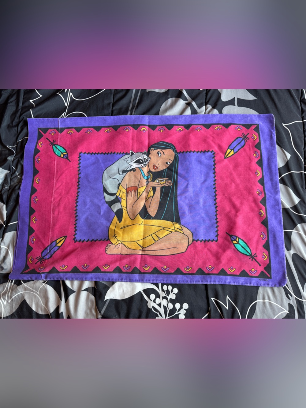 Vintage 90s Disney Pocahontas Pillowcase